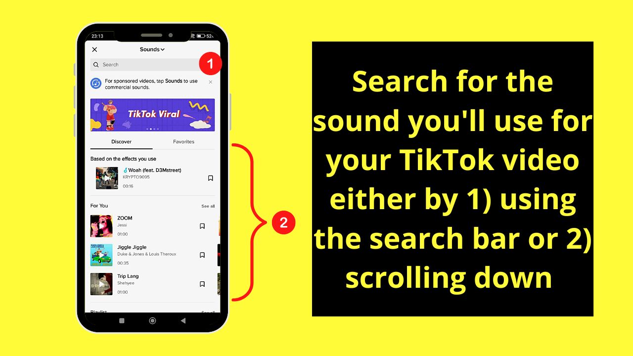 How to Trim Sounds on Tiktok Step 3