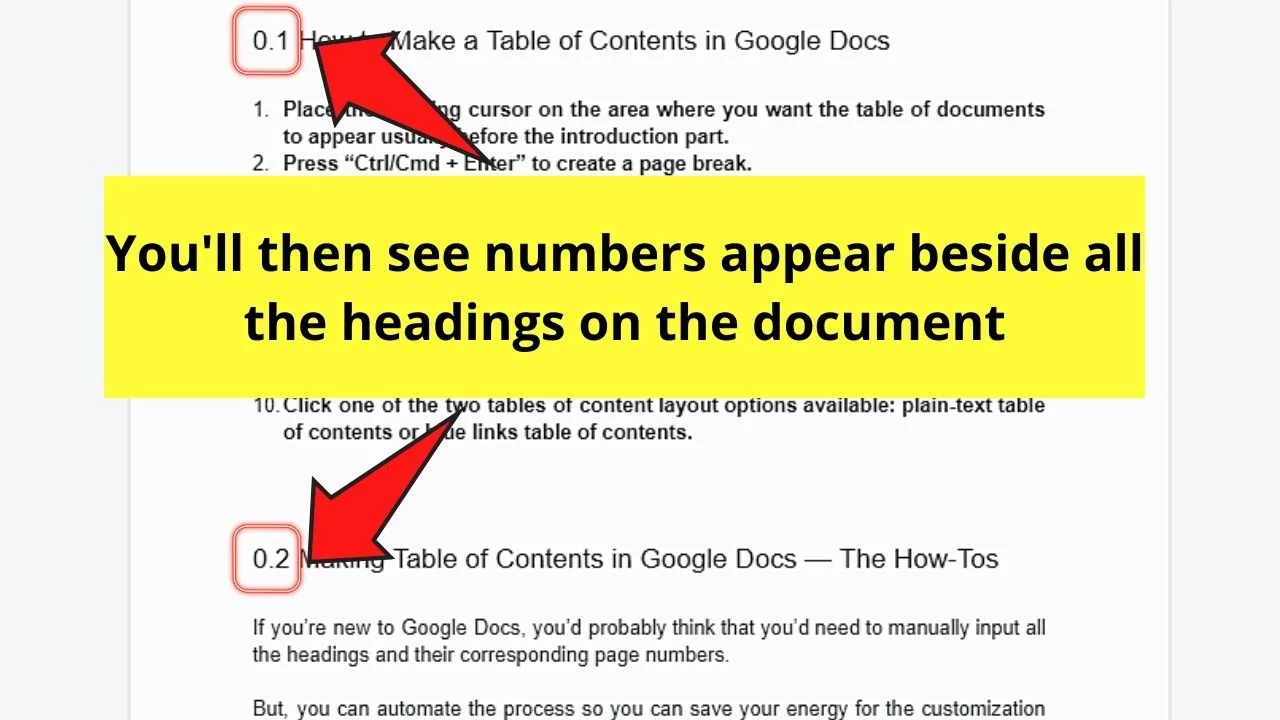 Using Plug-ins in Creating Table of Contents in Google Docs (Markdown Tools) Step 4.3