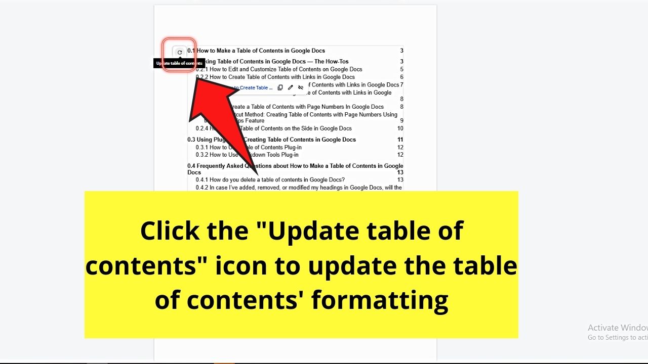 Using Plug-ins in Creating Table of Contents in Google Docs (Markdown Tools) Step 5