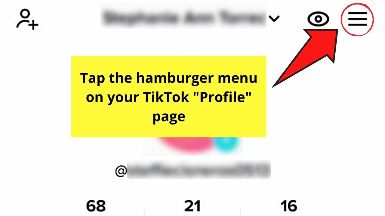 How to Add a Discord Link to Your Tiktok Bio — Mobile Version Step 9.1
