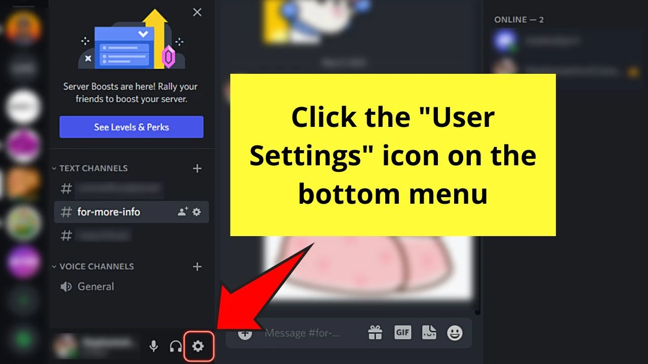 How to Disable GIFs on Discord on Your PC Step 1