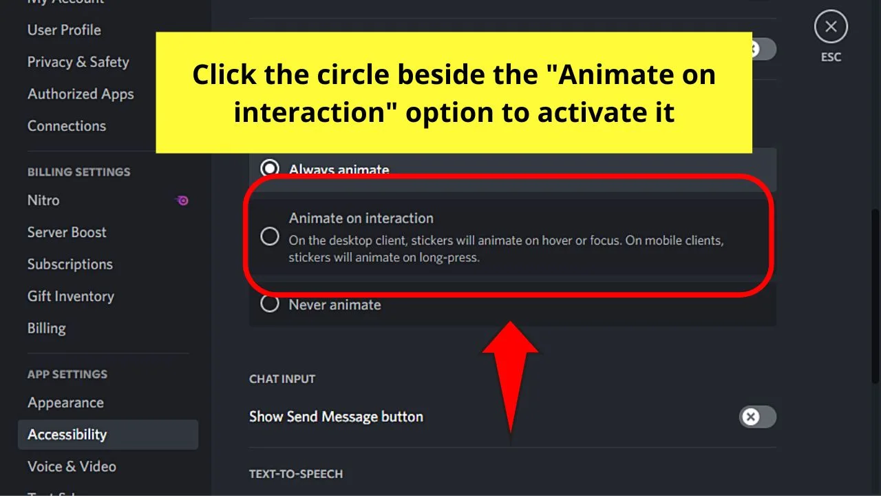 How to Disable GIFs on Discord on Your PC Step 5