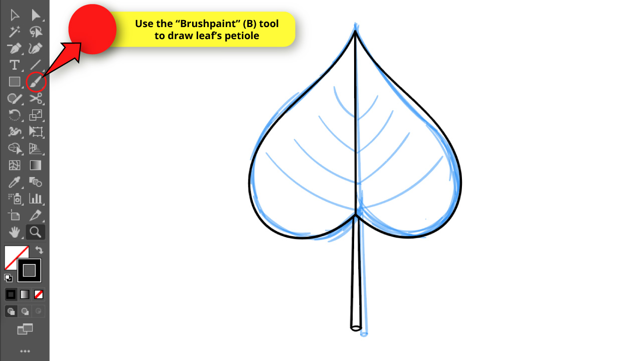 How to Draw a Leaf in Illustrator Step 13