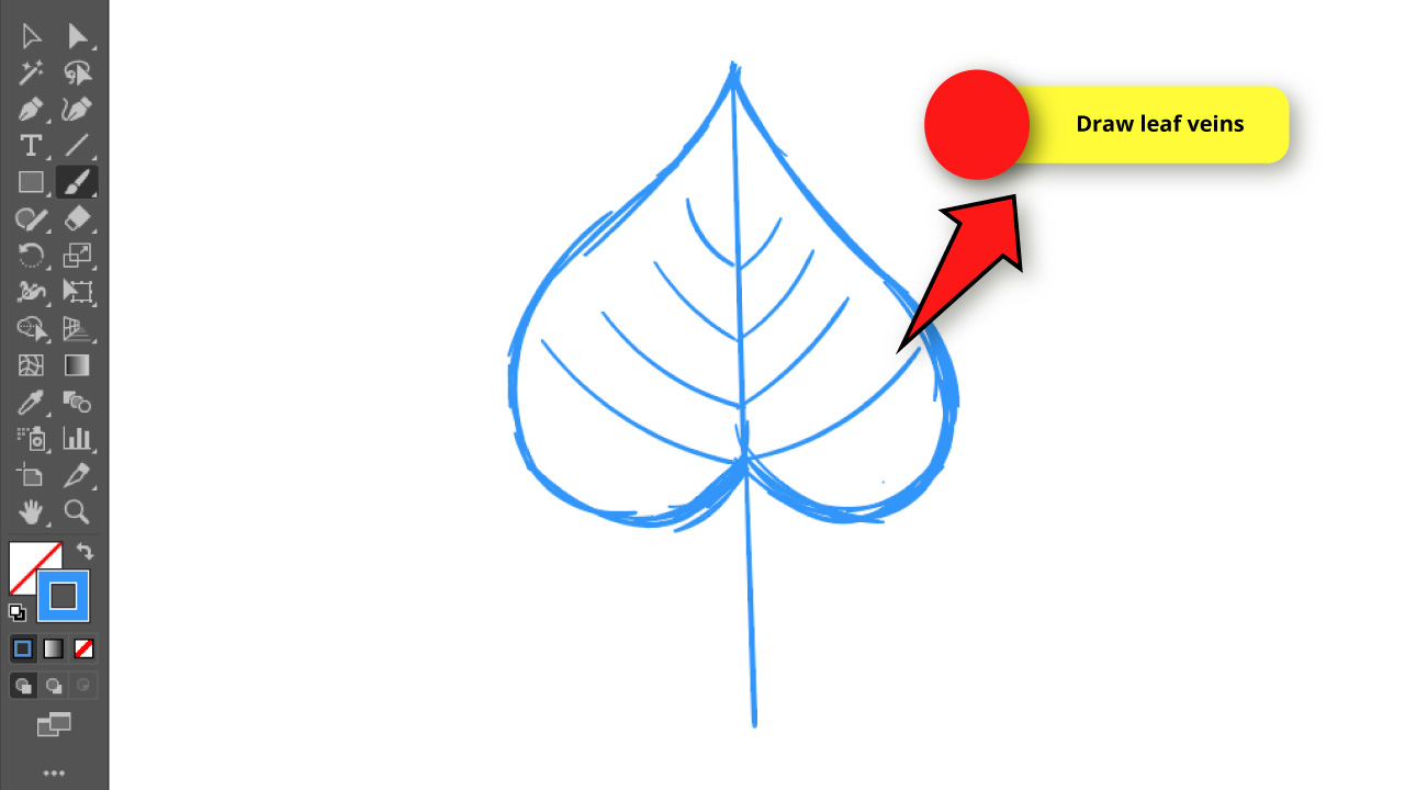 How to Draw a Leaf in Illustrator Step 6