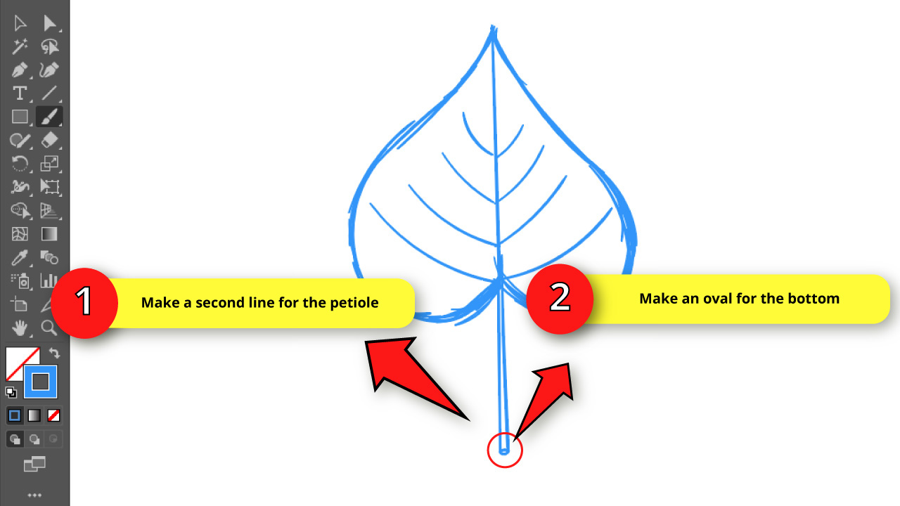How to Draw a Leaf in Illustrator Step 7