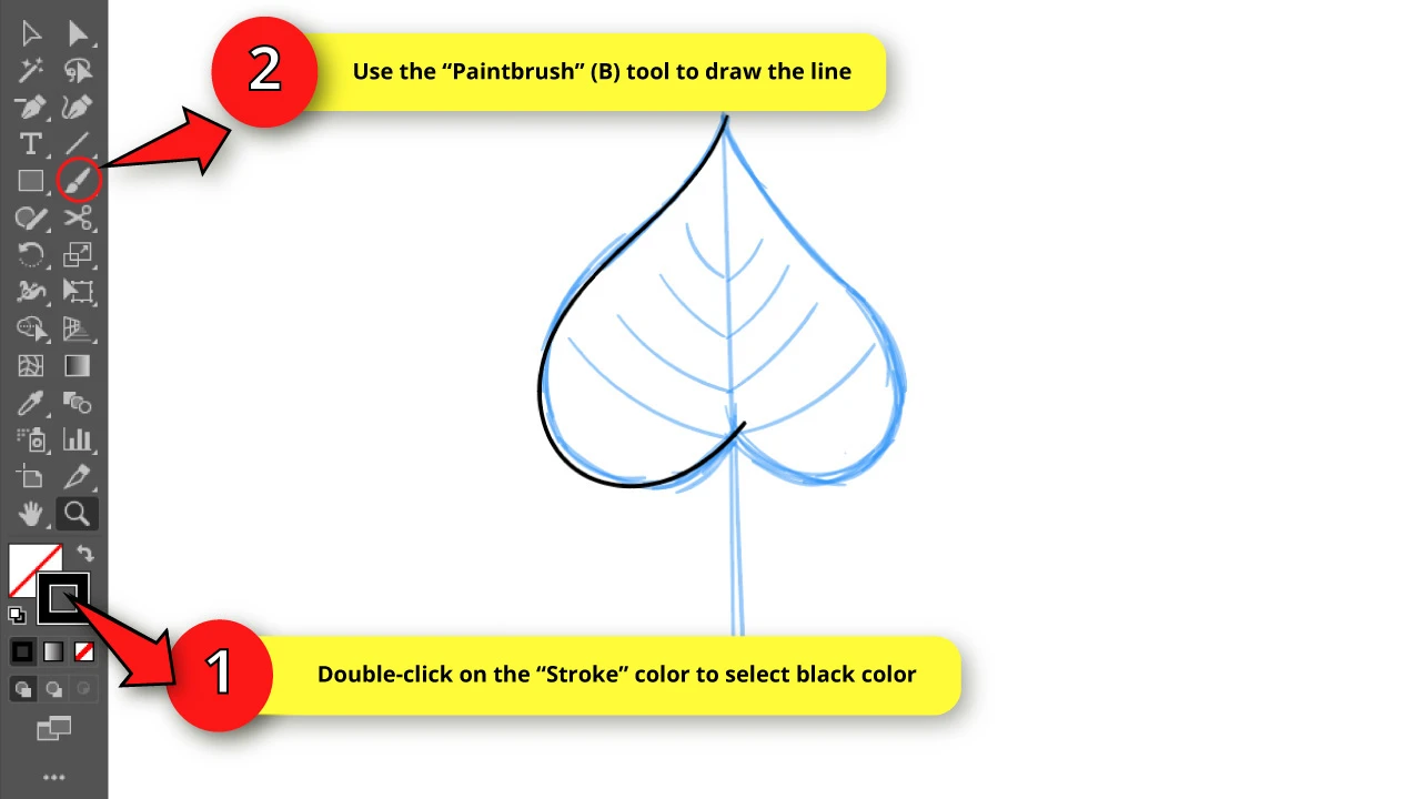 How to Draw a Leaf in Illustrator Step 9
