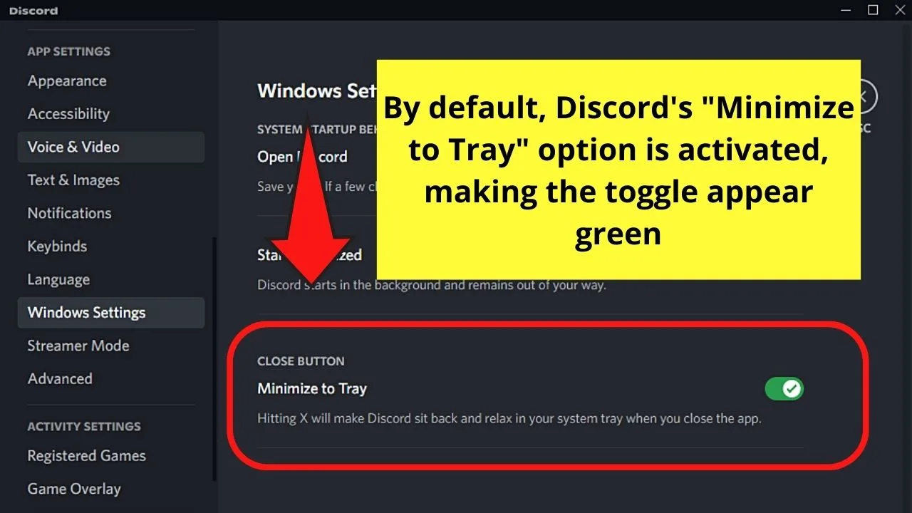 How to Exit Out of Discord Step 3