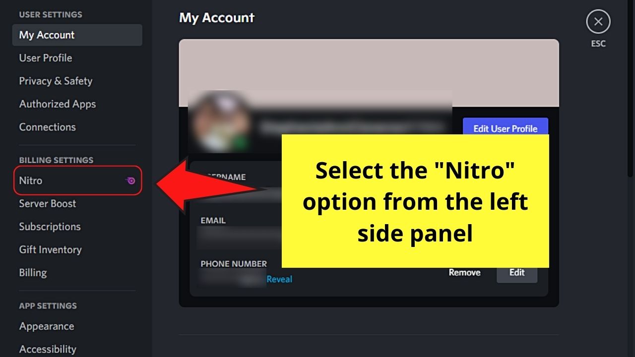How to Gift Discord Nitro Using a Desktop Step 2.1