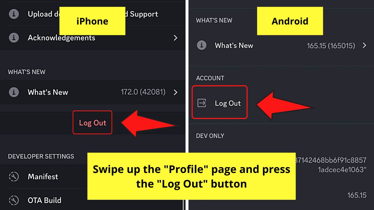 How to Log Out of Discord Mobile Step 3