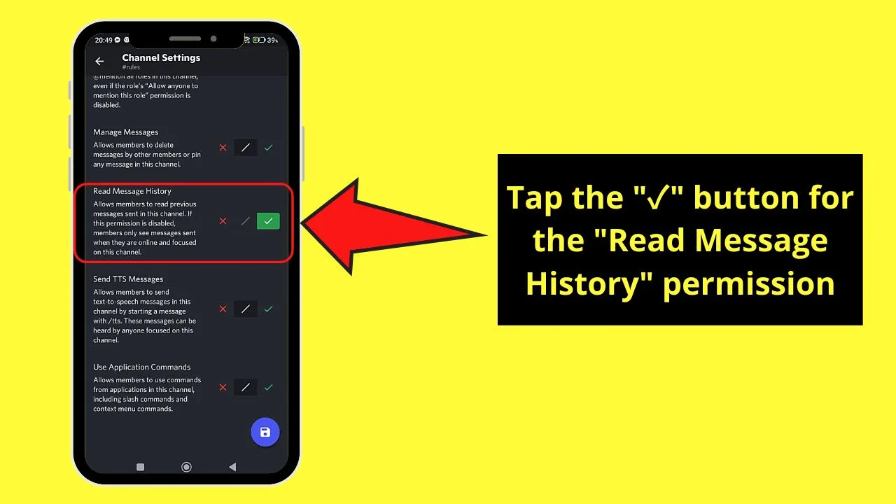 How to Make a Rules Channel in Discord Mobile Step 12