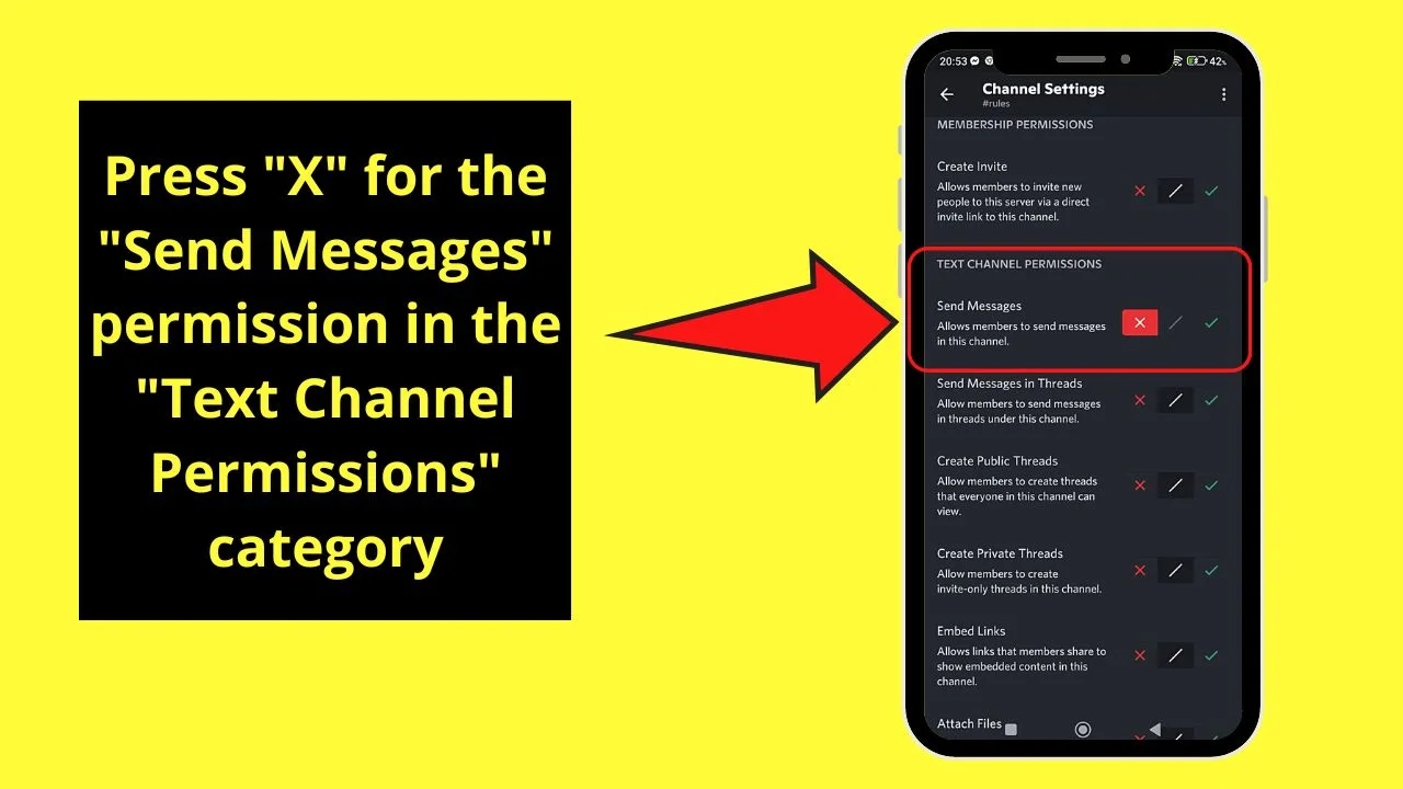 How to Make a Rules Channel in Discord Mobile Step 13