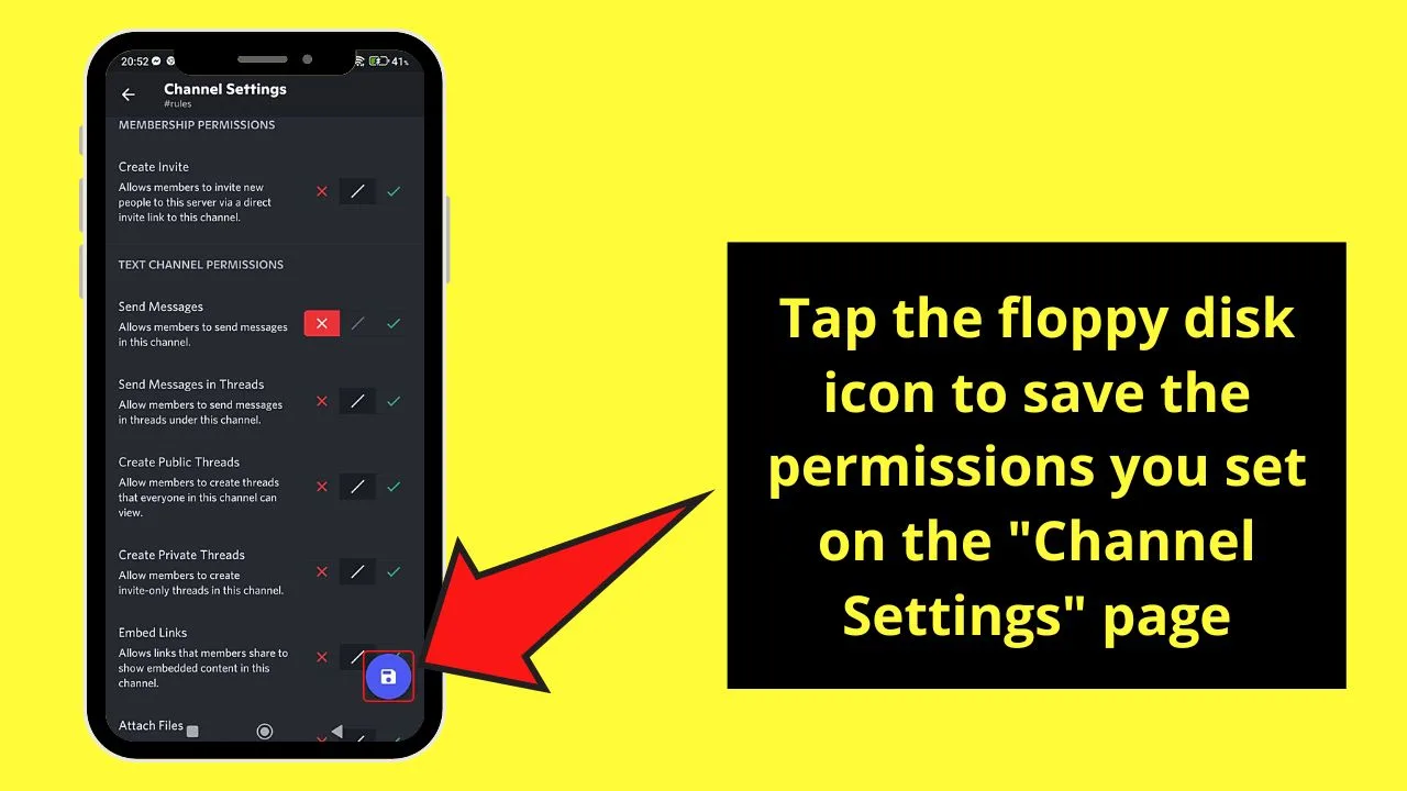 How to Make a Rules Channel in Discord Mobile Step 14