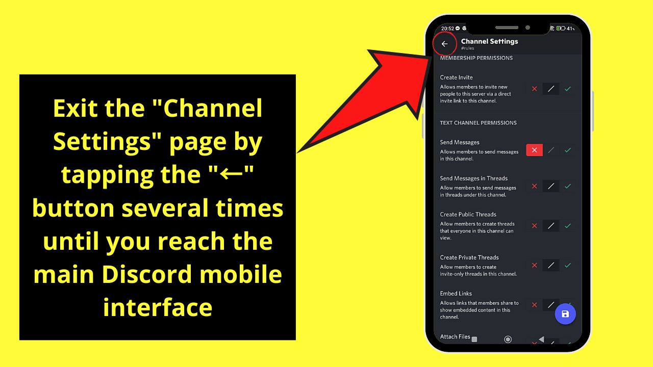 How to Make a Rules Channel in Discord Mobile Step 15