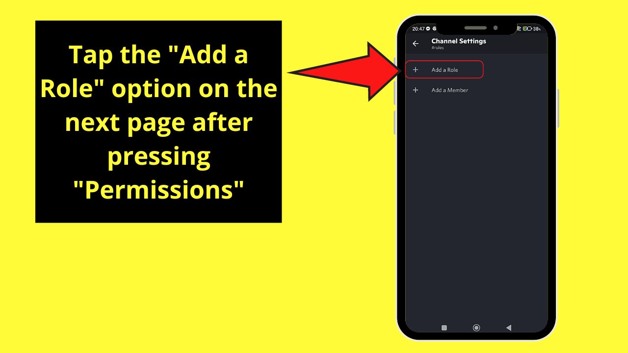How to Make a Rules Channel in Discord Mobile Step 9