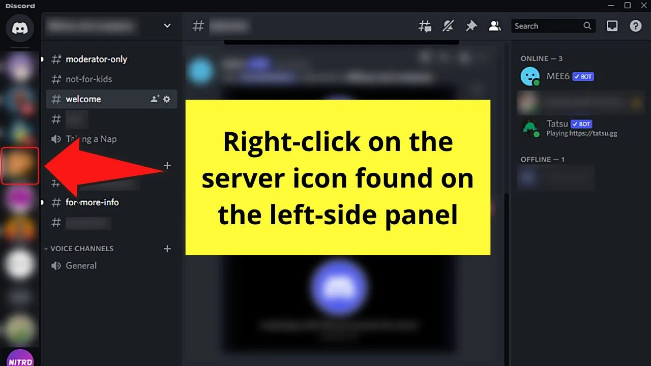 How to Make a Rules Channel in Discord on a Desktop Step 1