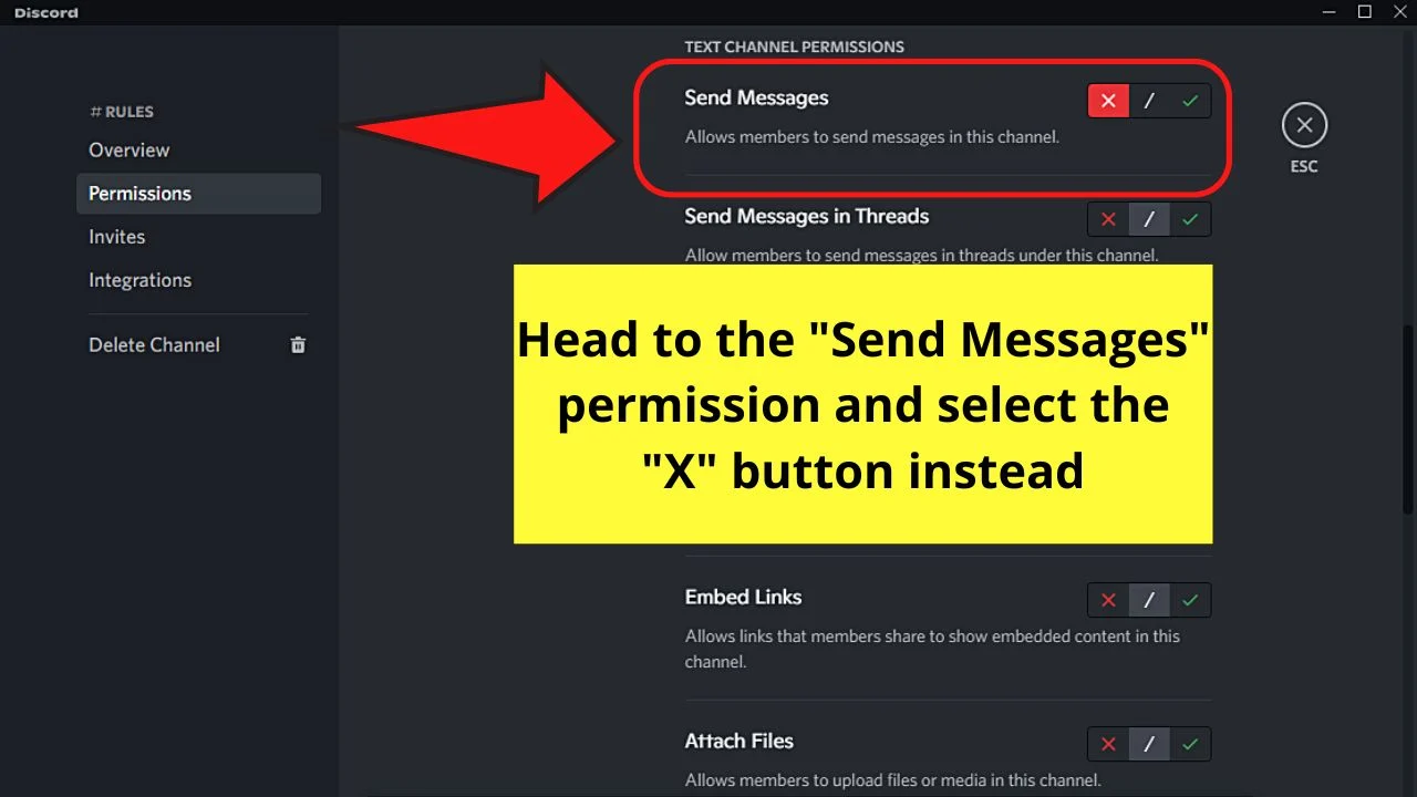 How to Make a Rules Channel in Discord on a Desktop Step 11