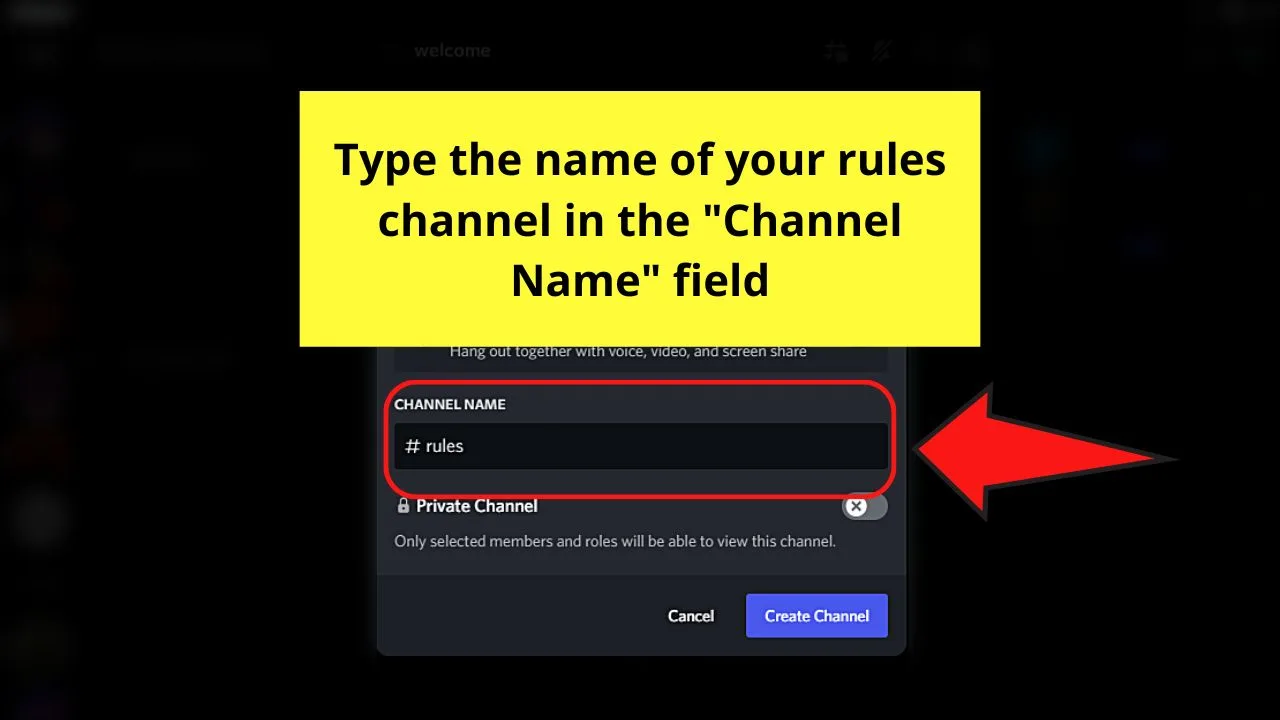 How to Make a Rules Channel in Discord on a Desktop Step 4