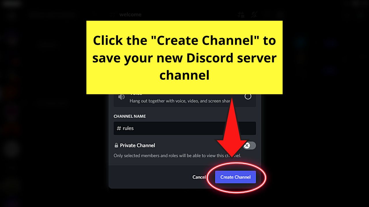How to Make a Rules Channel in Discord on a Desktop Step 5