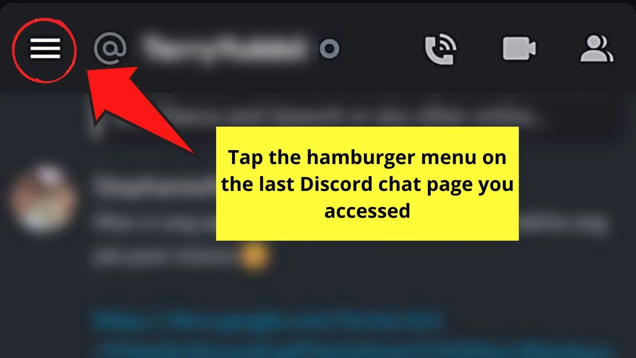 How to Make a Welcome Channel in Discord Mobile Step 1