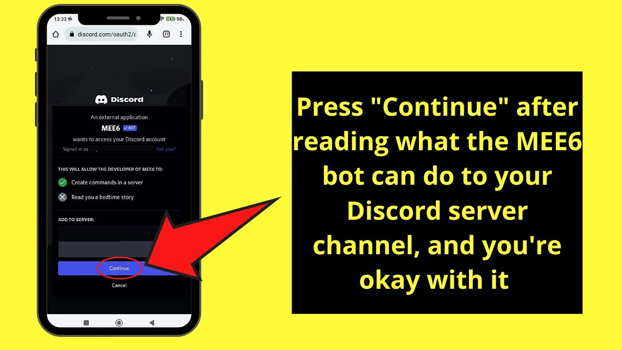 How to Make a Welcome Channel in Discord Mobile Step 20