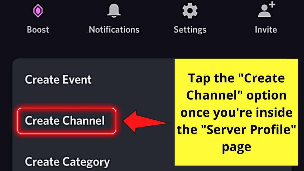 How to Make a Welcome Channel in Discord Mobile Step 4