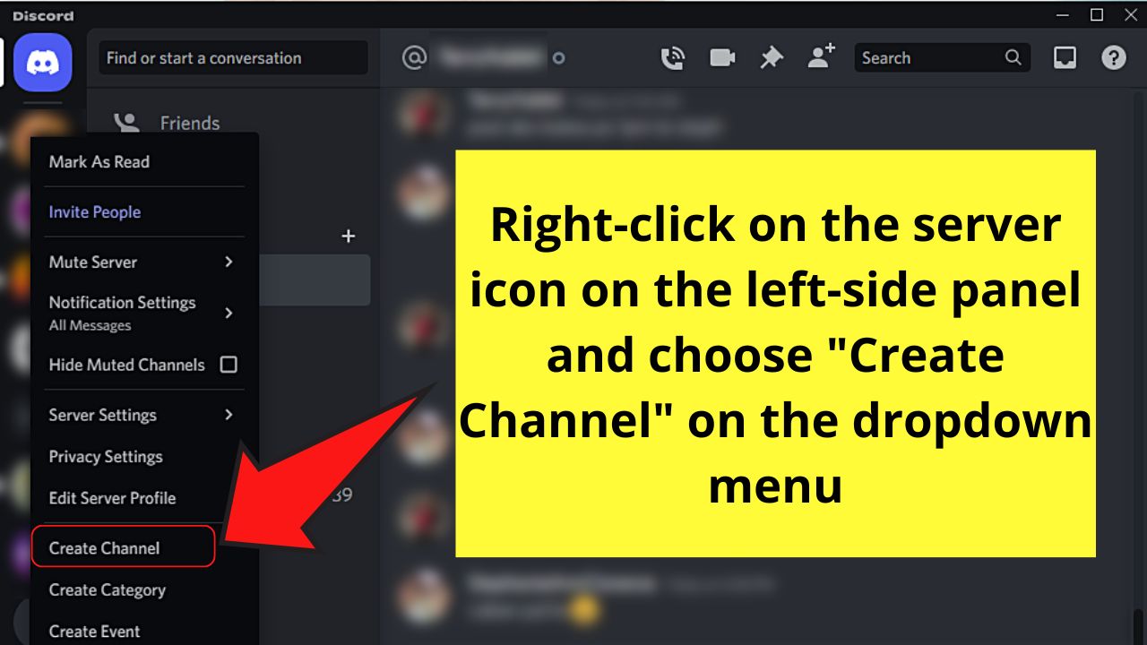 How to Make a Welcome Channel in Discord on a Desktop Step 1