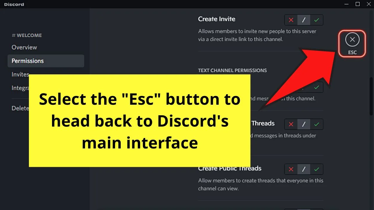 How to Make a Welcome Channel in Discord on a Desktop Step 11