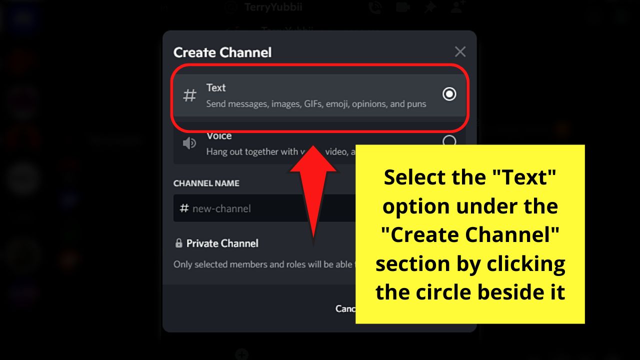 How to Make a Welcome Channel in Discord on a Desktop Step 2