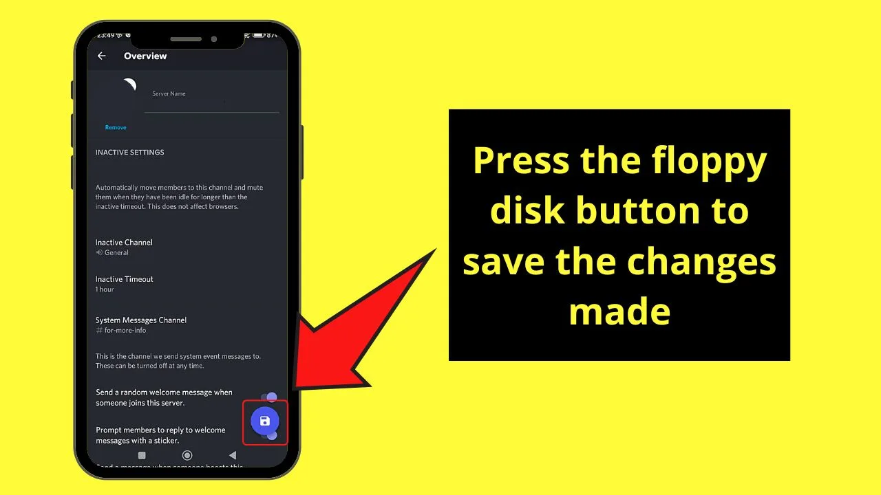 How to Make an AFK Channel in Discord Mobile Step 11