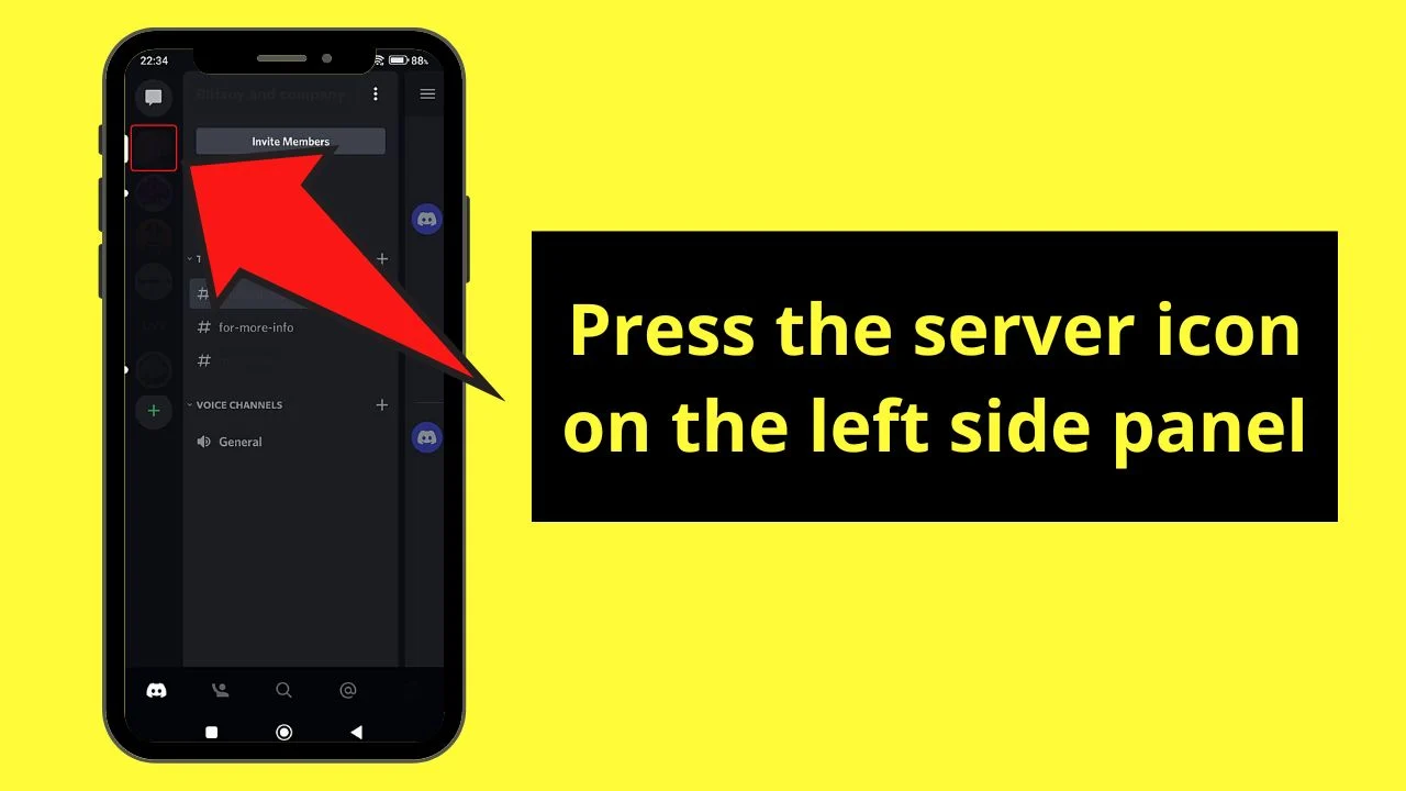 How to Make an AFK Channel in Discord Mobile Step 2