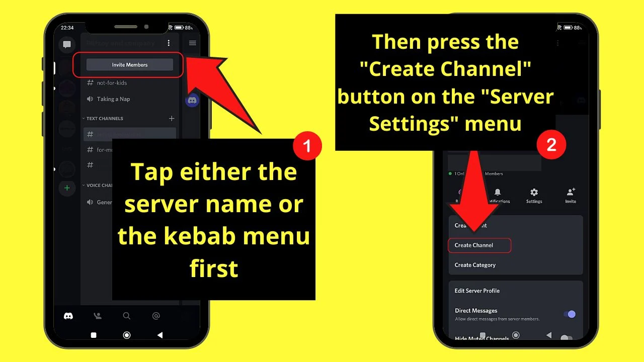 How to Make an AFK Channel in Discord Mobile Step 3