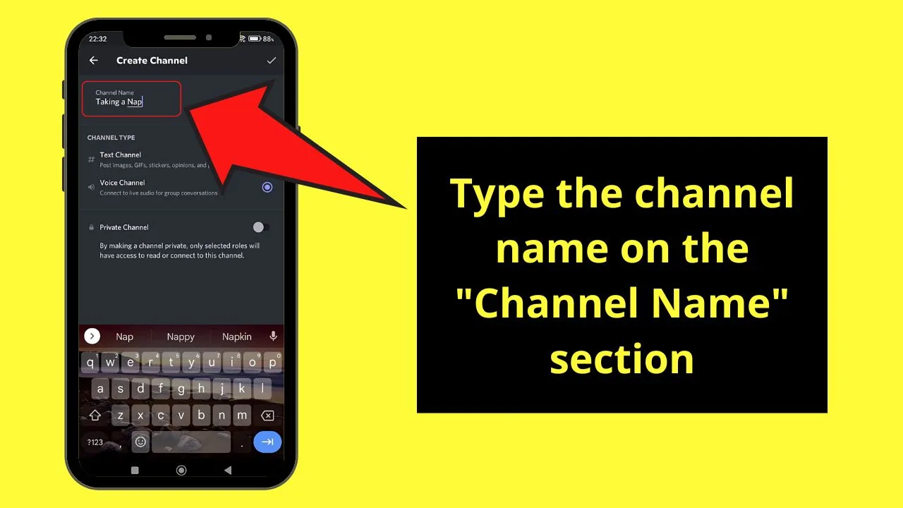 How to Make an AFK Channel in Discord Mobile Step 4