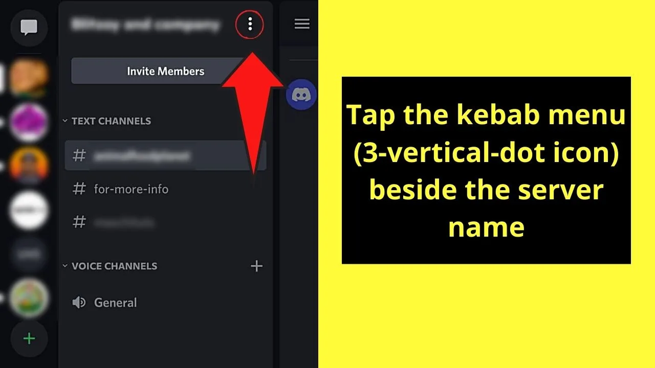 How to Make an NSFW Channel Out of an Existing Channel on Discord Mobile Step 3