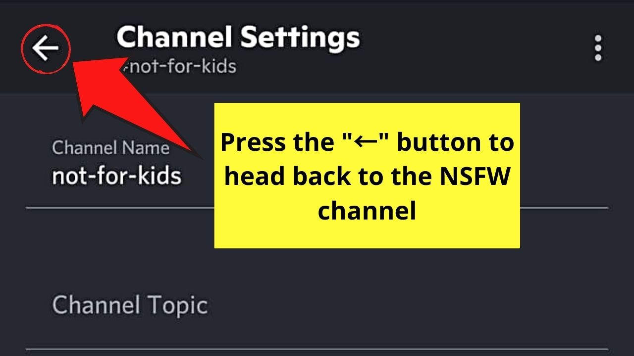 How to Make an NSFW Channel on Discord Mobile Step 9.1