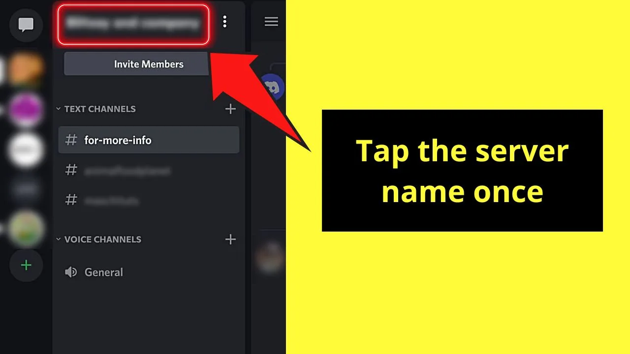 How to Move Discord Channels on Mobile Step 2