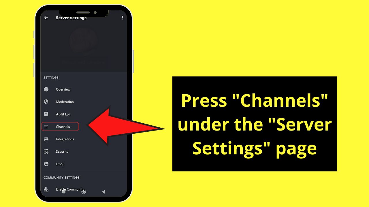 How to Move Discord Channels on Mobile Step 4
