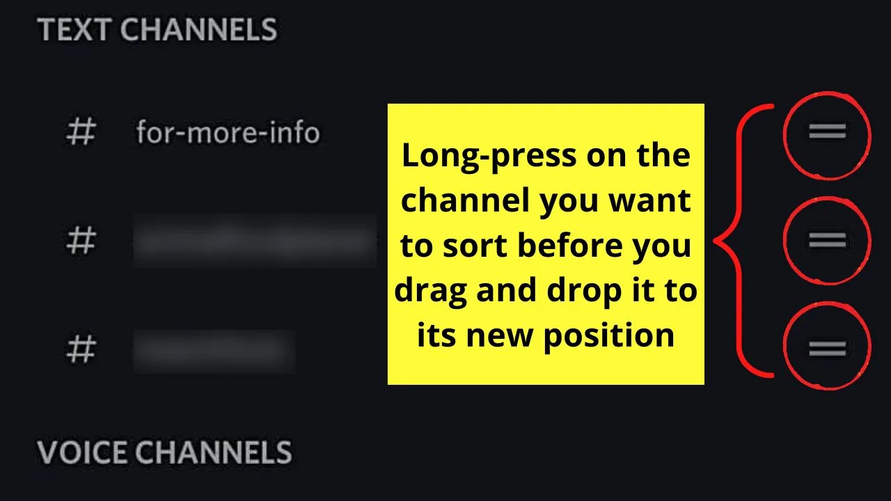 How to Move Discord Channels on Mobile Step 7