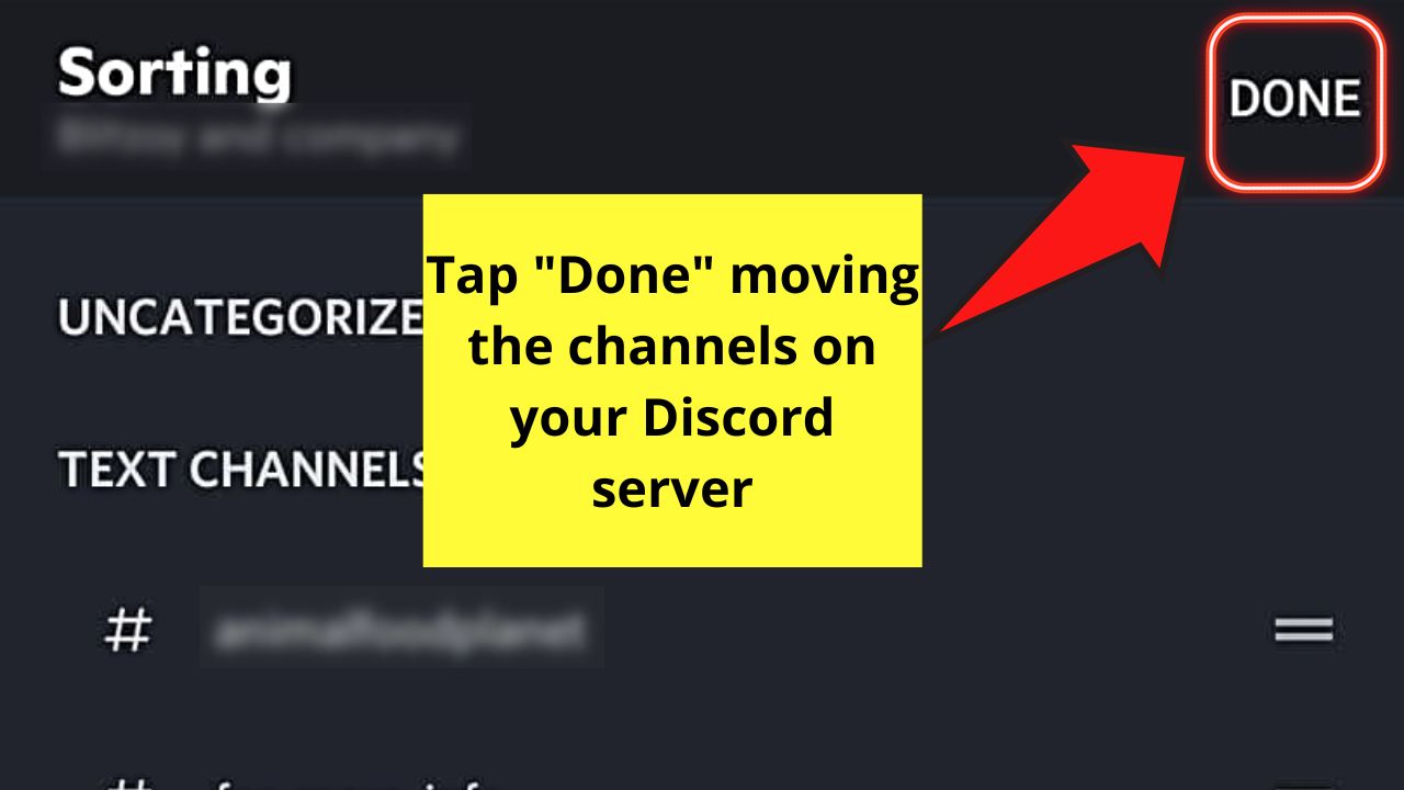 How to Move Discord Channels on Mobile Step 8