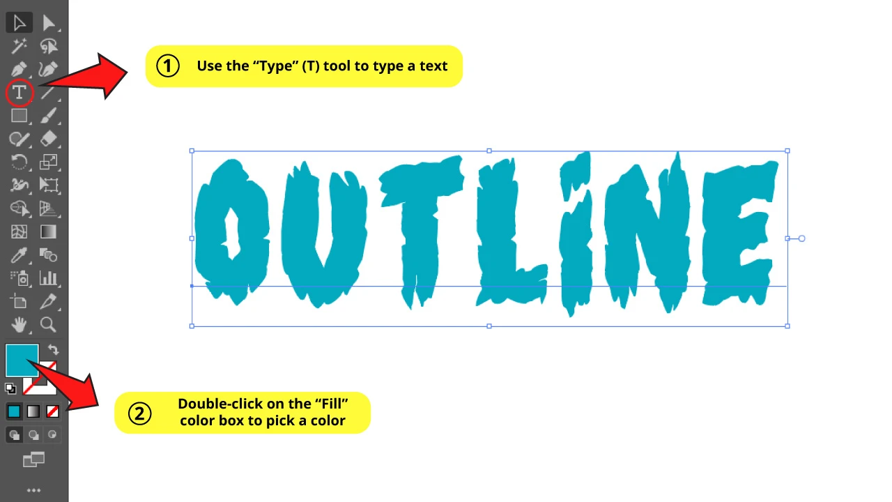 How To Outline Text In Illustrator