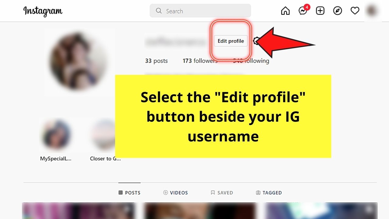 How to Put a Discord Link to your Instagram Bio — PC Version Step 11