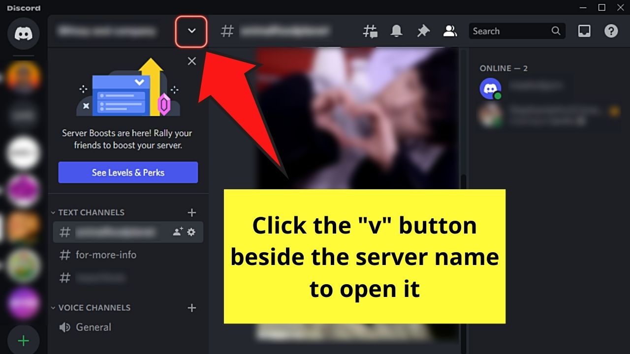 How to Put a Discord Link to your Instagram Bio — PC Version Step 2