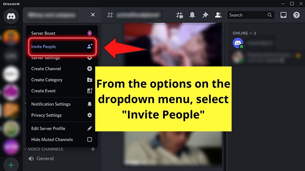 How to Put a Discord Link to your Instagram Bio — PC Version Step 3