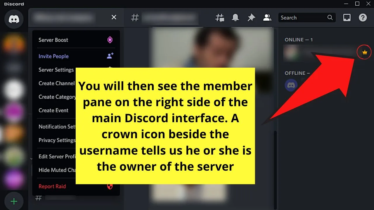 How to See Who Owns a Discord Server by Checking the Crown Icon on a Computer Step 2