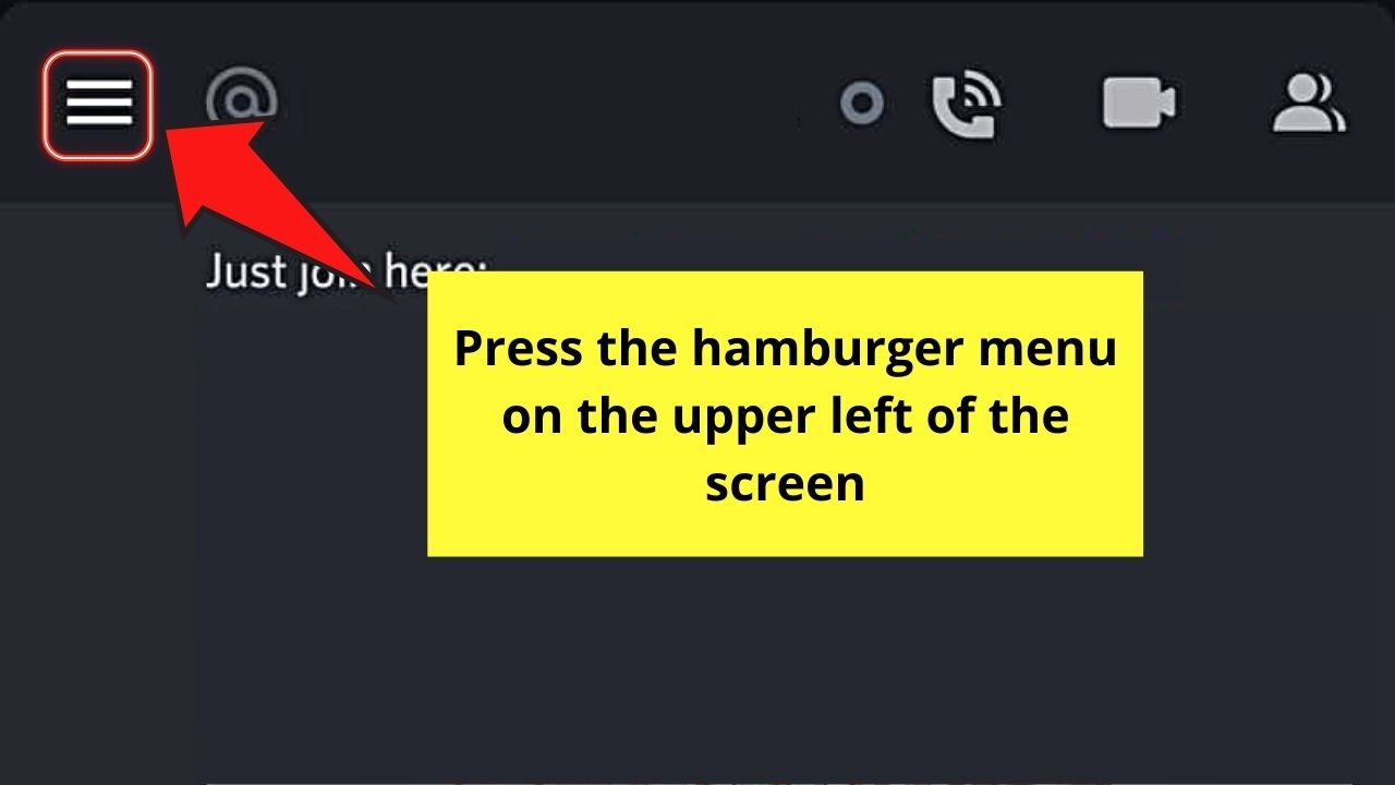 How to Unfriend Someone on Discord Mobile from Friends Icon on the Bottom Menu Step 1