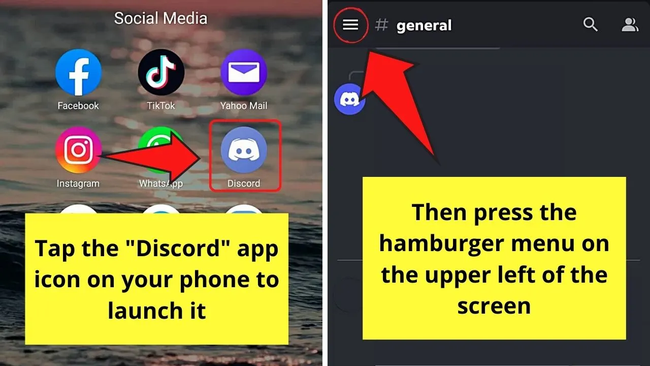 How to Unfriend Someone on Discord Mobile from Messages Step 1
