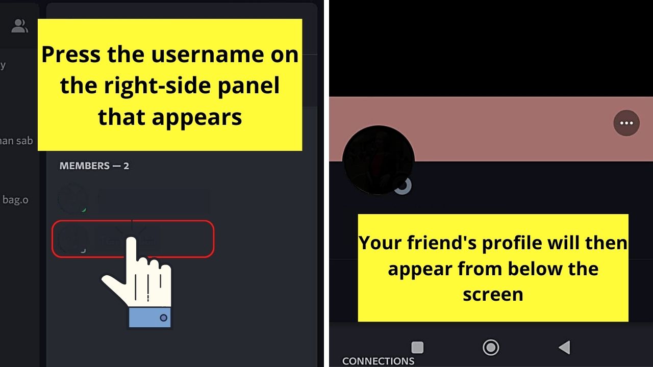 How to Unfriend Someone on Discord Mobile from Messages Step 5