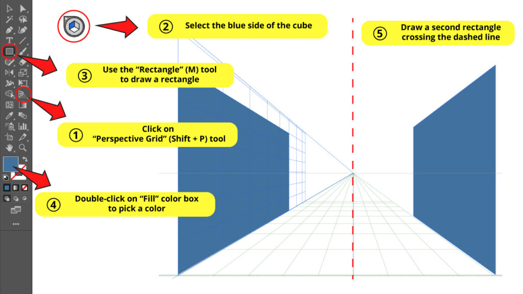 illustrator-tutorial-for-beginners-2-point-perspective-how-to-use