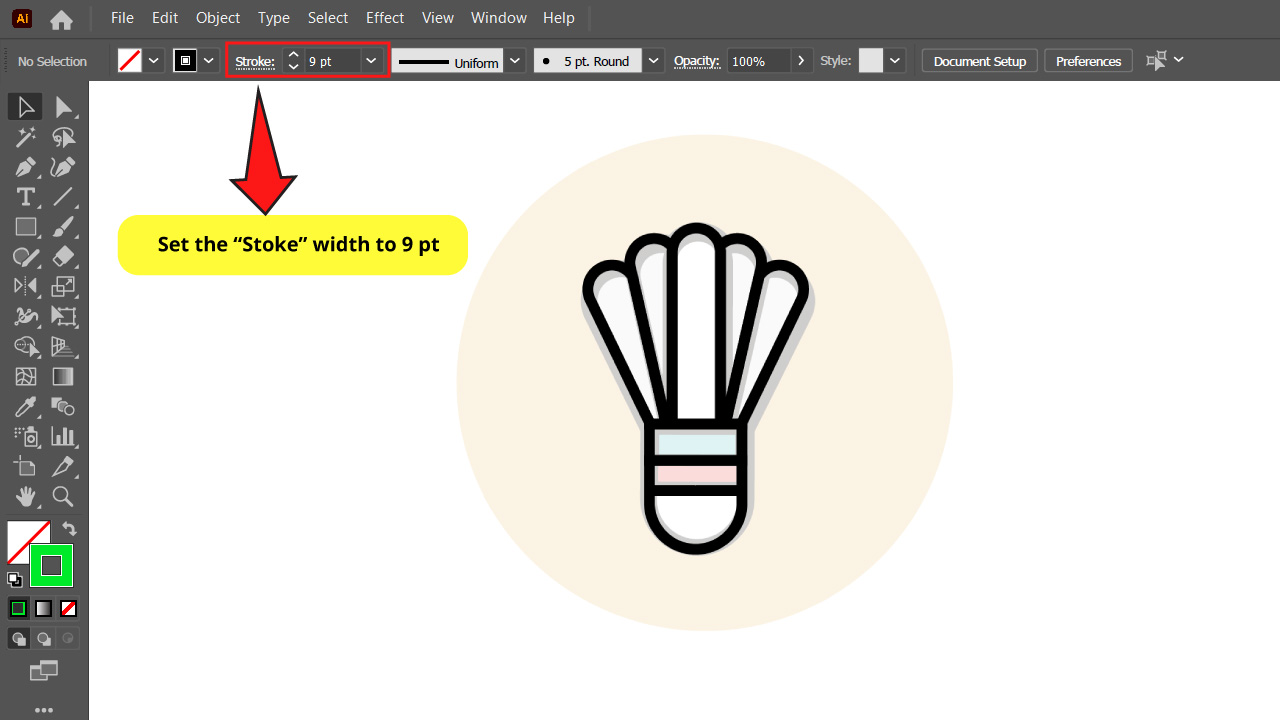 How to Vectorize a Image Using Drawing Tools in Illustrator Step 6