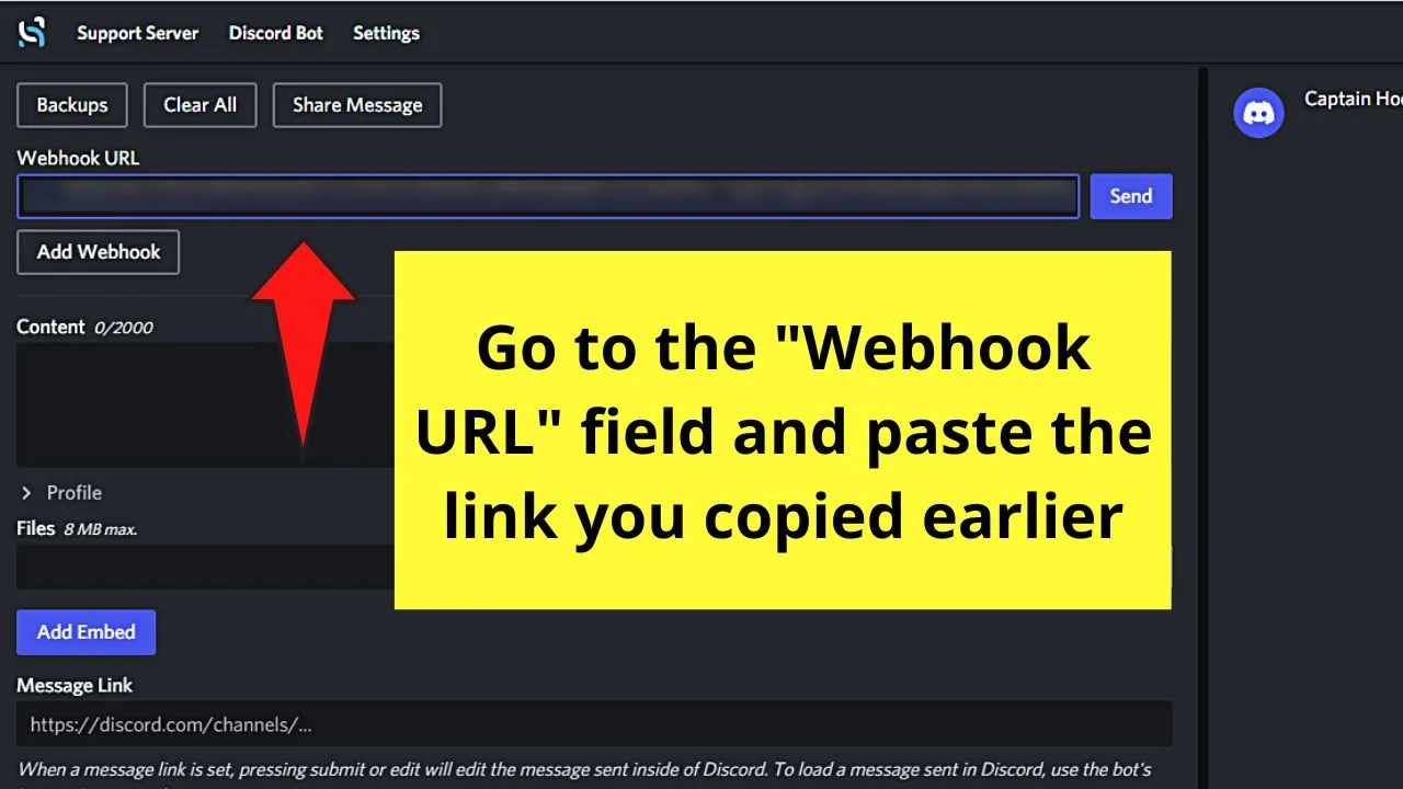 Making a Rules Channel in Discord by Linking Webhooks Step 9