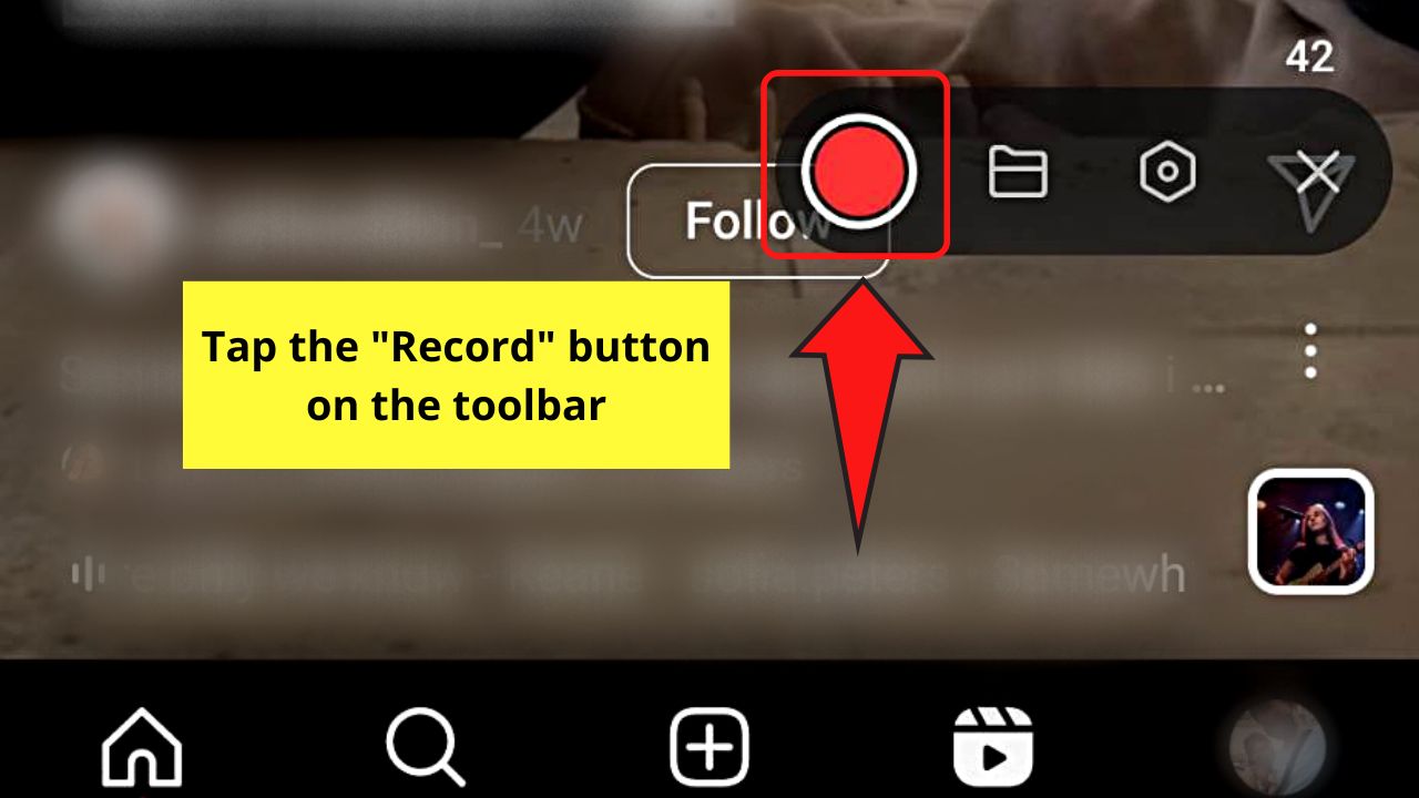 Fast Forward an Instagram Reel by Screen Recording (Android) Step 3